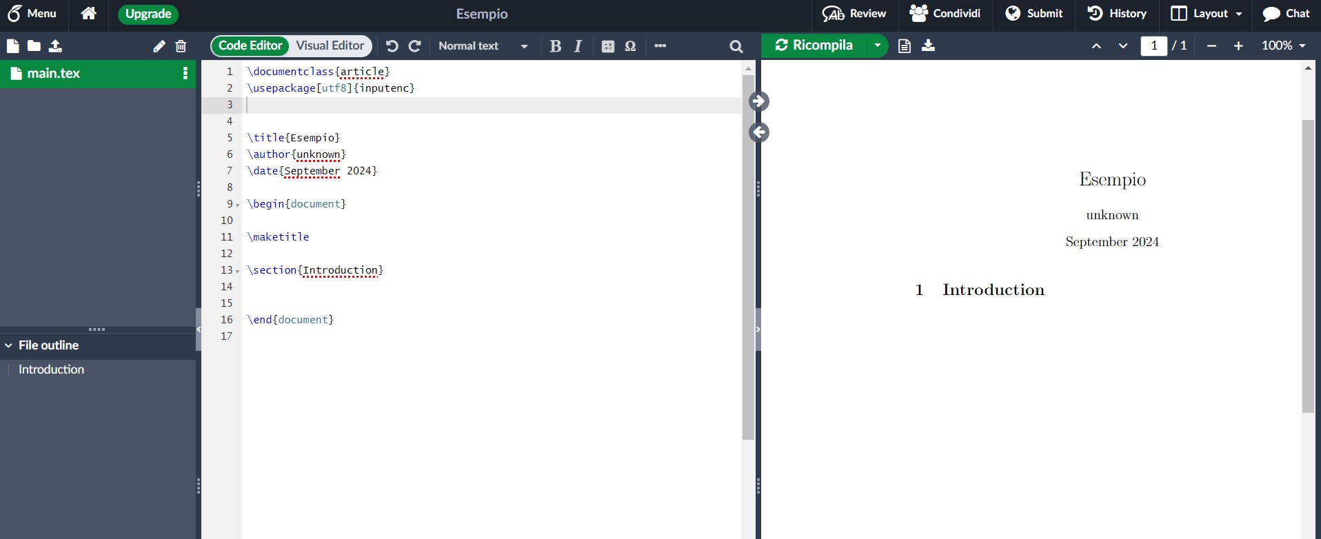 overleaf UI - step 4